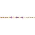 0.96 Karat Cherry Ametist Diamante Bracciale