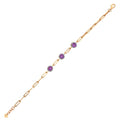 0.96 Karat Cherry Ametist Diamante Bracciale