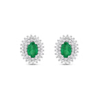 1.18 Karat Anturaj Due’S Zümrüt Diamante Orecchini