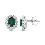 1.86 Karat Anturaj Due’S Zümrüt Diamante Orecchini