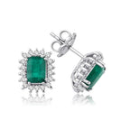 2.14 Karat Anturaj Solo Zümrüt Diamante Orecchini