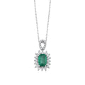 0.78 Karat Anturaj Solo Zümrüt Diamante Collana