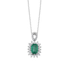 0.78 Karat Anturaj Solo Zümrüt Diamante Collana