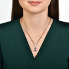 4.84 карата Cherry Ametist бриллиантовое колье