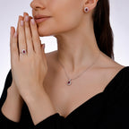 0.97 Karat Yakut Diamante Collana