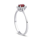 0.10 Karat Yakut Diamante Anello