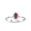 0.10 Karat Yakut Diamante Anello