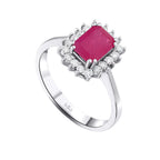 1.62 Karat Anturaj Solo Yakut Diamante Anello