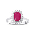 1.62 Karat Anturaj Solo Yakut Diamante Anello