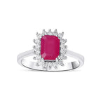 1.62 Karat Anturaj Solo Yakut Diamante Anello