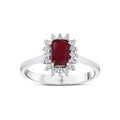 0.77 Karat Anturaj Solo Yakut Diamante Anello