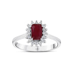 0.77 Karat Anturaj Solo Yakut Diamante Anello
