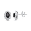 1.34 Karat Safir Diamante Orecchini