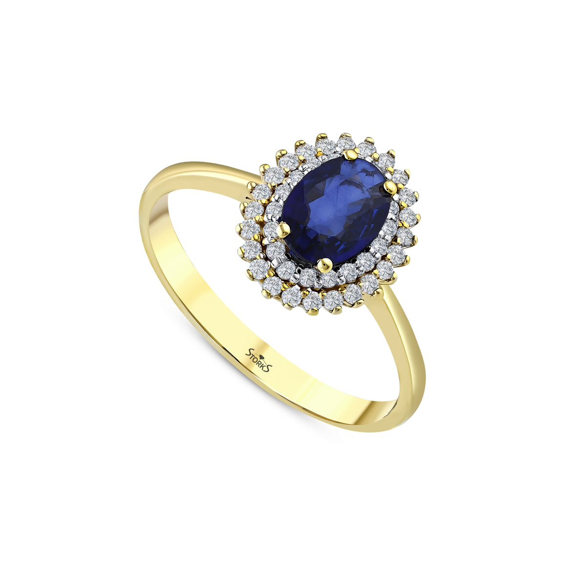 1.01 Karat Safir Pırlanta Yüzük