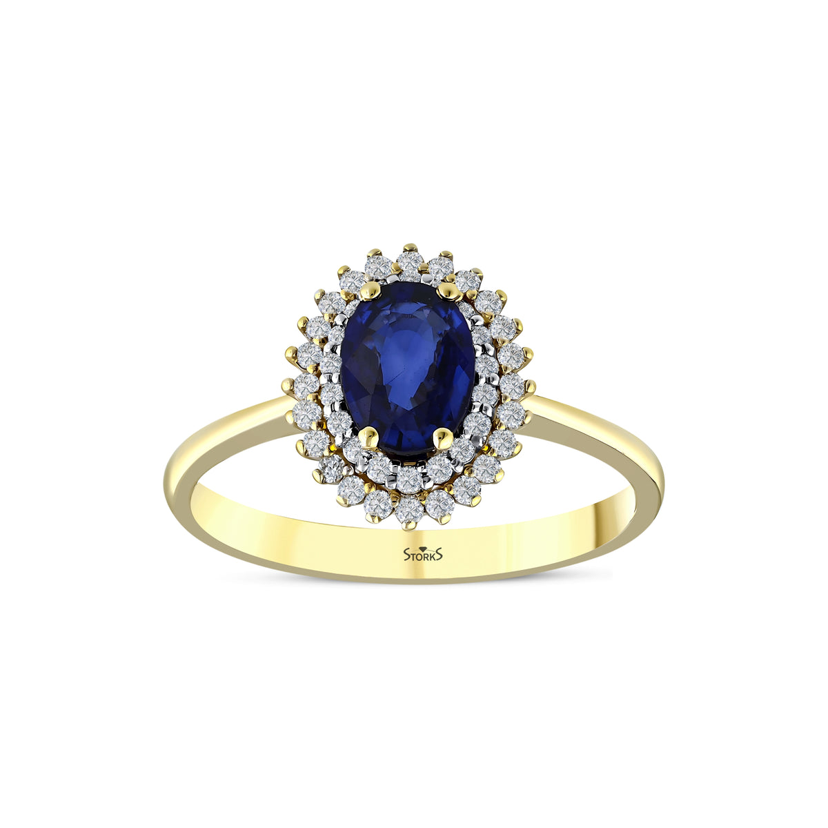 1.01 Karat Safir Pırlanta Yüzük