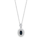 0.82 Karat Safir Pırlanta Kolye