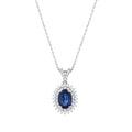 1.00 Karat Safir Pırlanta Kolye