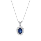 1.69 Karat Safir Pırlanta Kolye