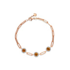 1.51 Karat Cherry Sitrin Diamante Bracciale