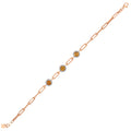 1.51 Karat Cherry Sitrin Diamante Bracciale