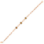 1.51 Karat Cherry Sitrin Diamante Bracciale