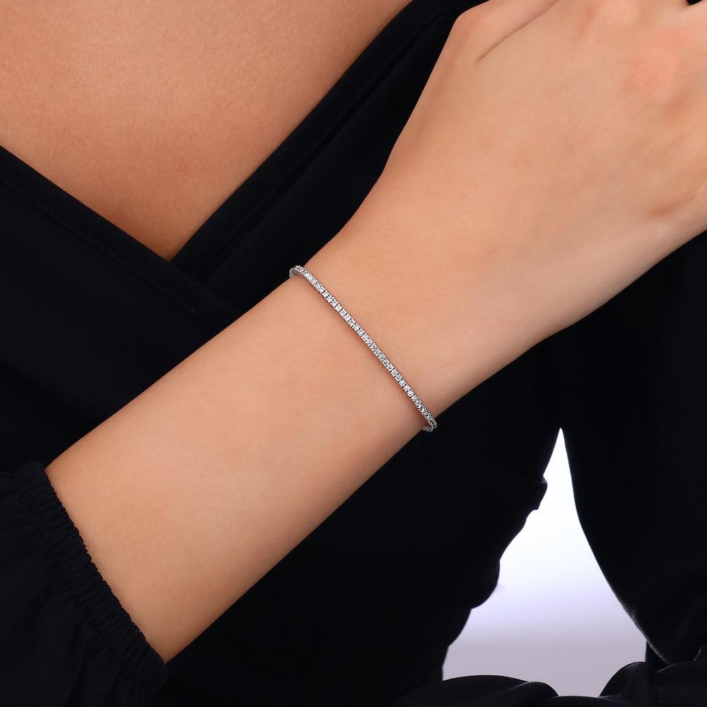 1.59 Karat Laranj Su Yolu Diamante Bracciale