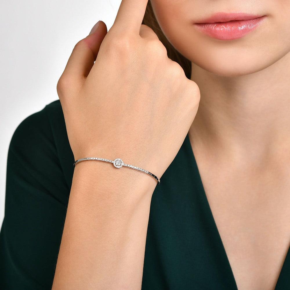 0.27 Karat Laranj Diamante Bracciale