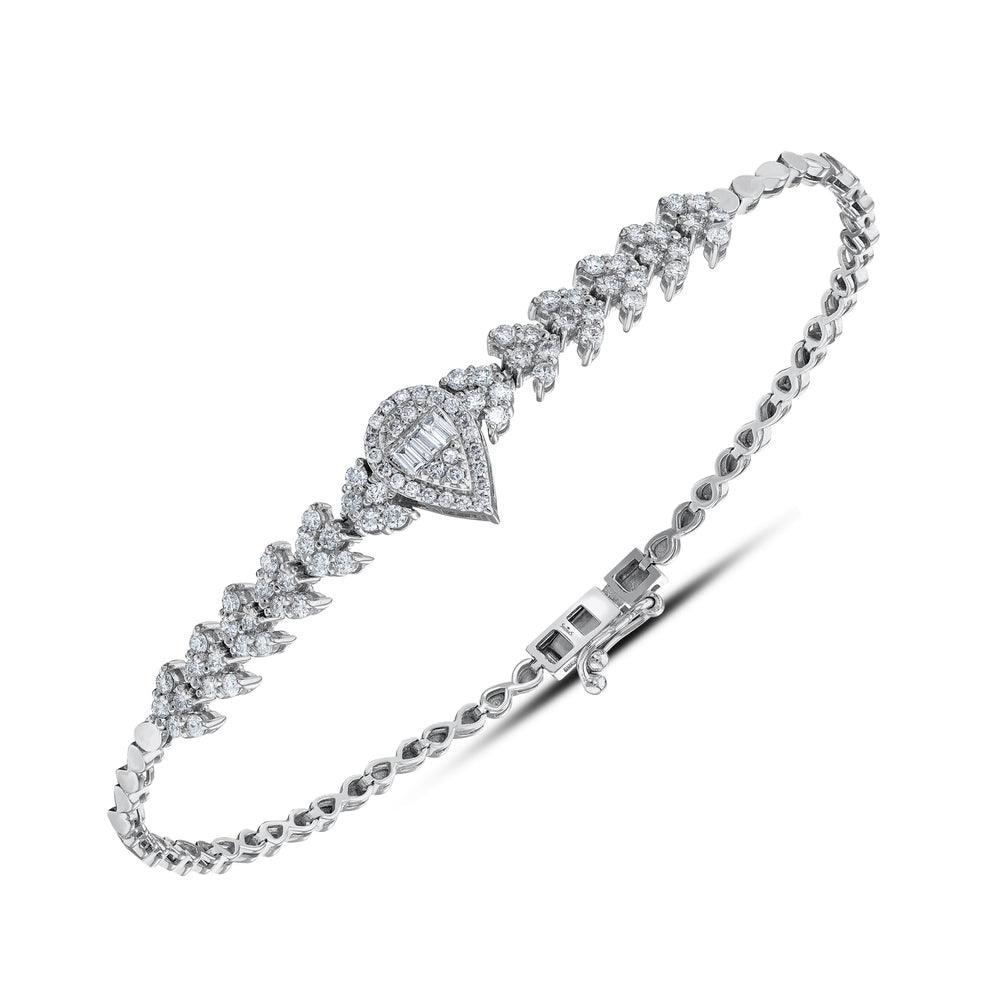 0.94 Karat Baget Diamante Bracciale