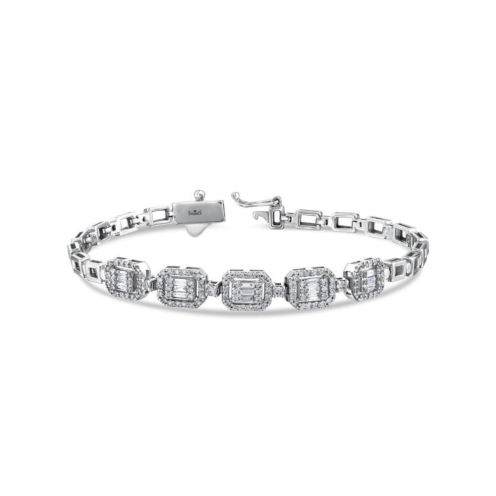 4.00 Karat Alani Baget Diamante Bracciale