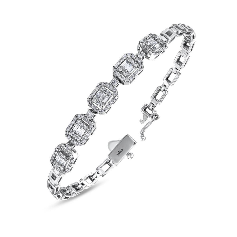 4.00 Karat Alani Baget Diamante Bracciale