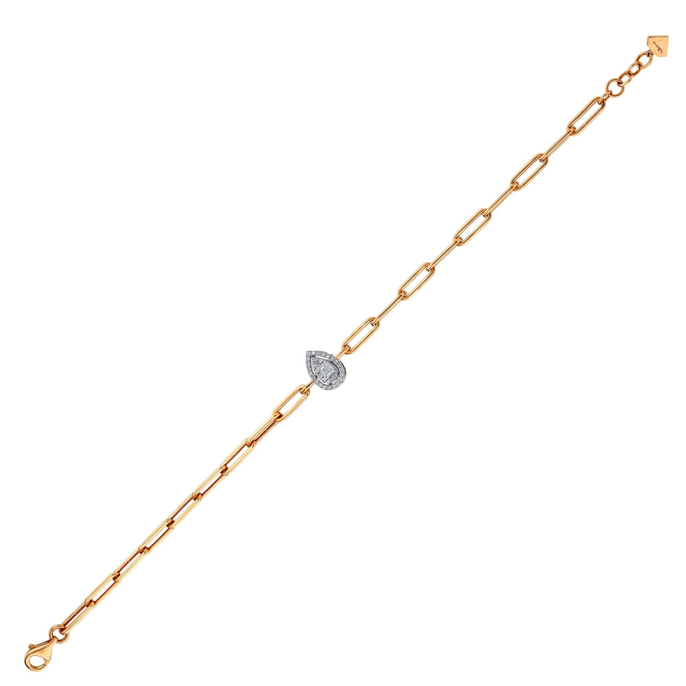 0.16 Karat Cherry Baget Diamante Bracciale