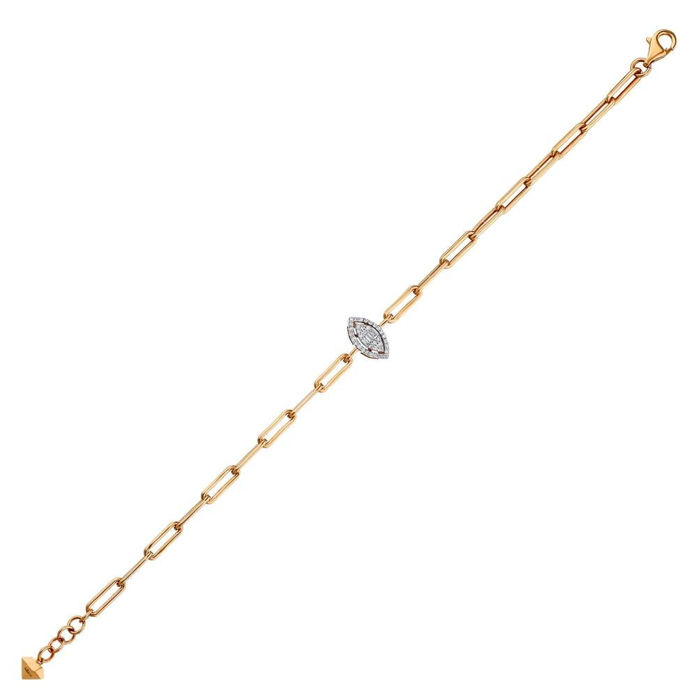 0.18 Karat Cherry Baget Diamante Bracciale