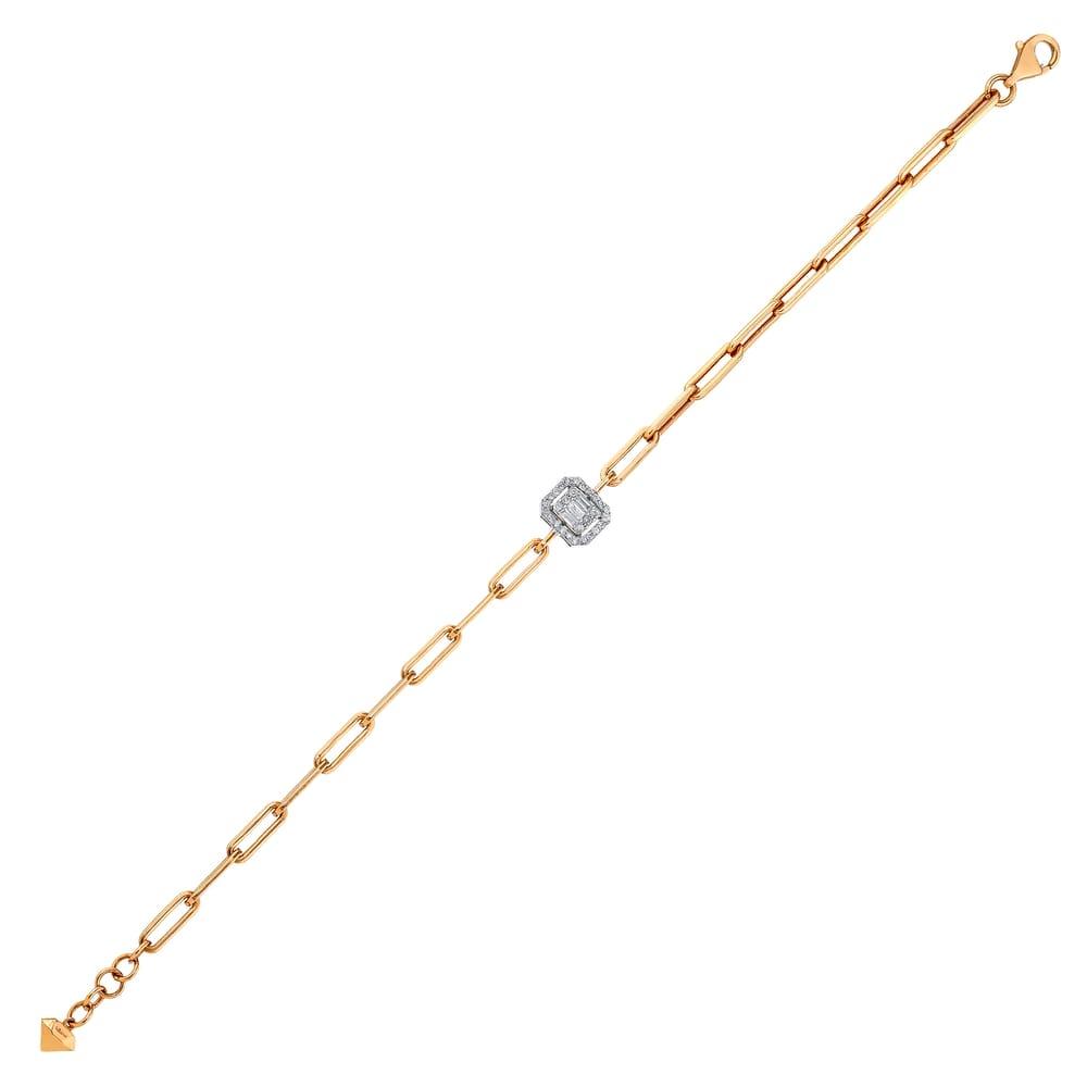 0.18 Karat Cherry Baget Diamante Bracciale