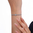0.87 Karat Baget Diamante Bracciale