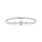 0.92 Karat matrimonio Baget Diamante Bracciale