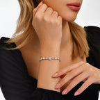 0.86 Karat matrimonio Baget Diamante Bracciale