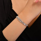 1.71 Karat matrimonio Baget Diamante Bracciale