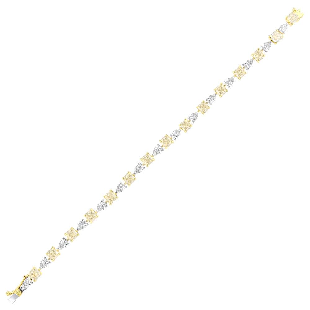 14.28 Karat Eximius Fancy Diamante Bracciale
