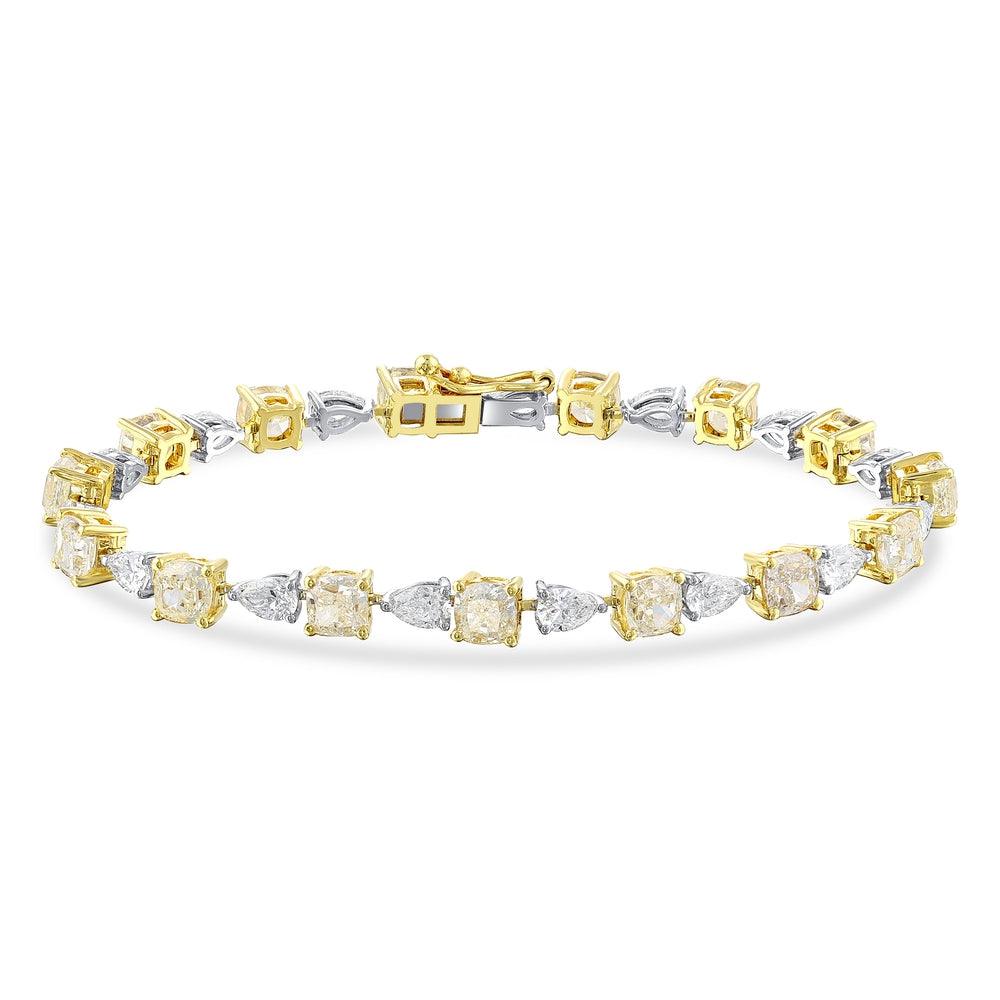 14.28 Karat Eximius Fancy Diamante Bracciale