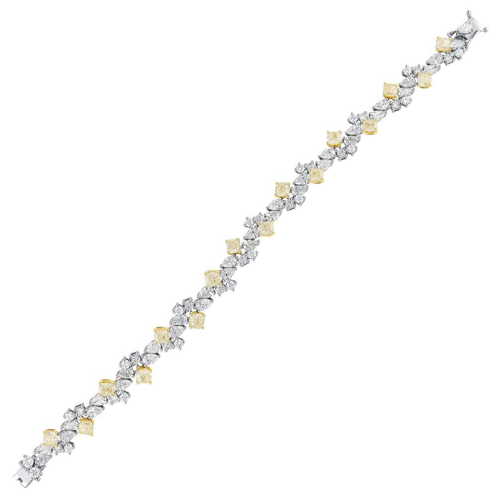 16.76 Karat Alba Fancy Diamante Bracciale