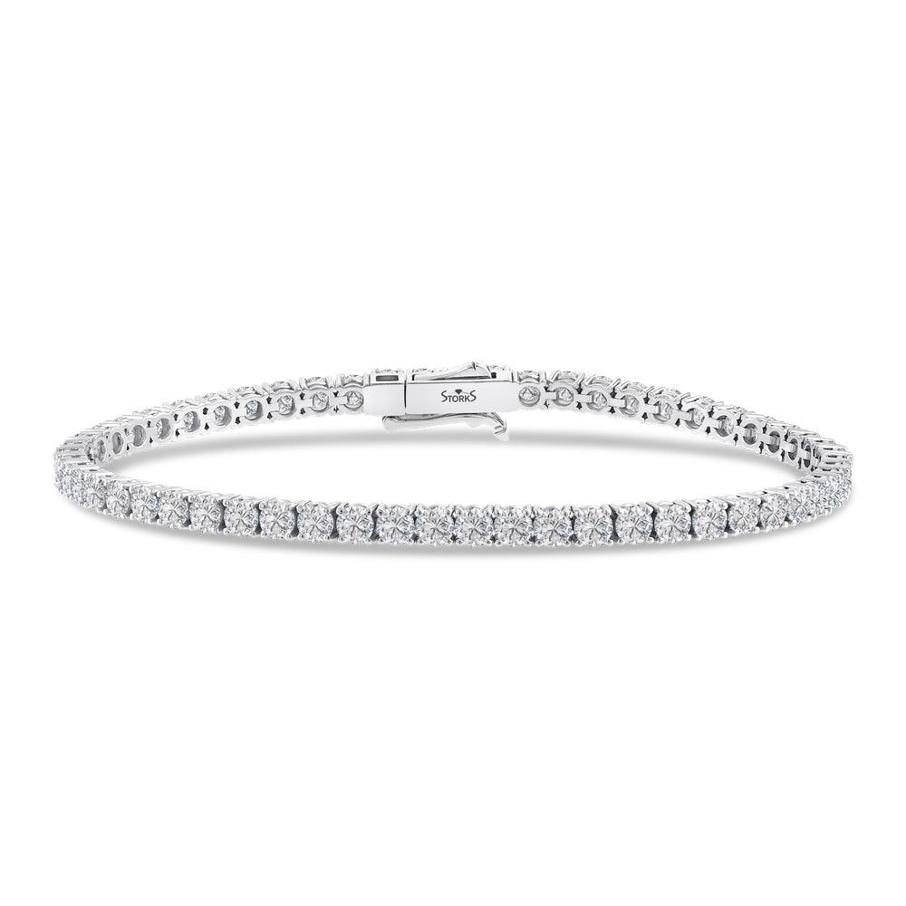 7.01 Karat Diamante Su Yolu Bracciale