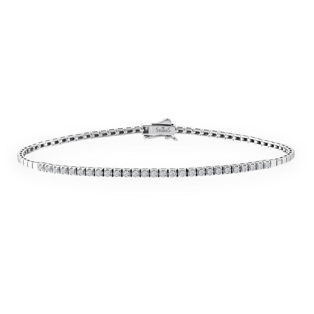 0.30 Karat Diamante Su Yolu Bracciale