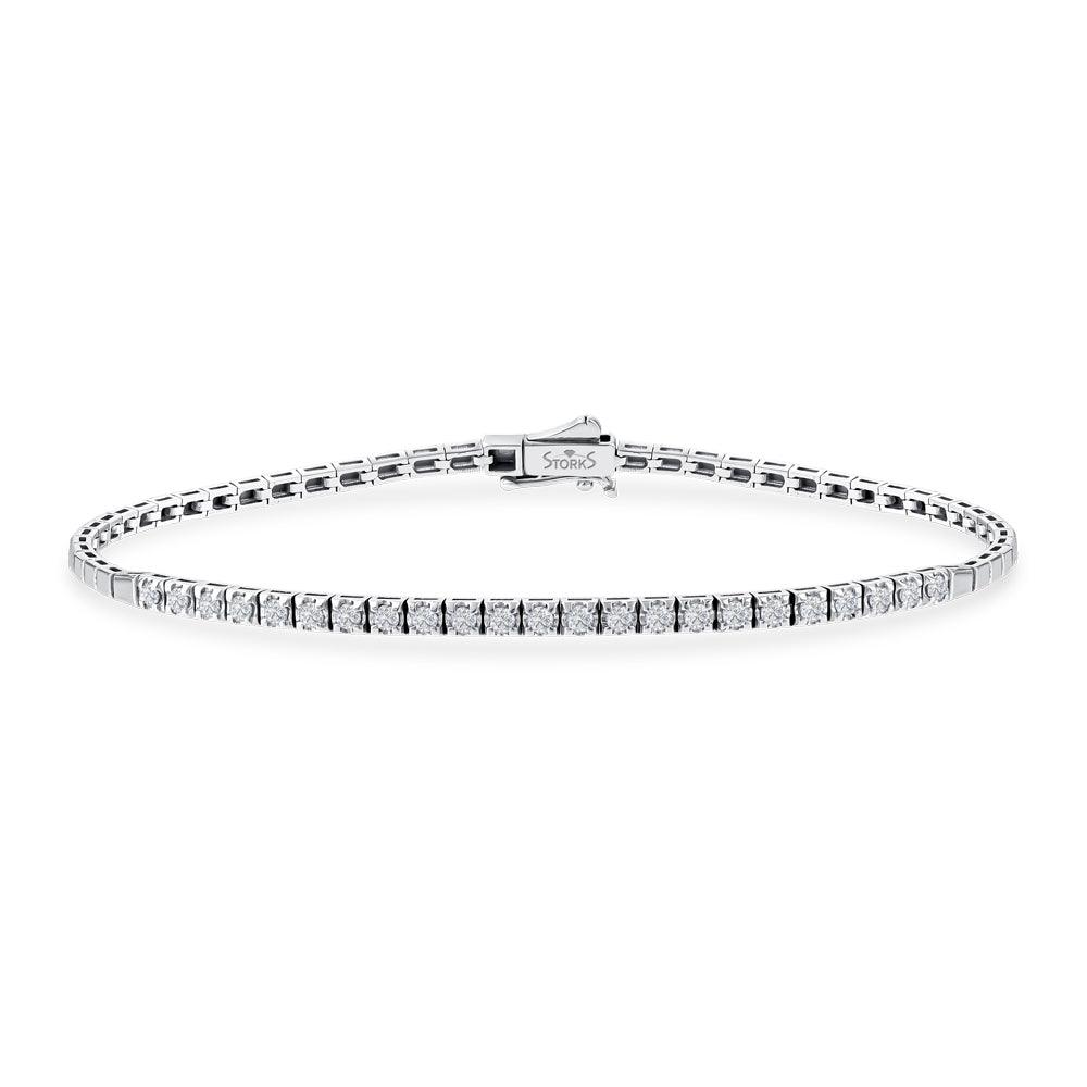 0.50 Karat Diamante Su Yolu Bracciale