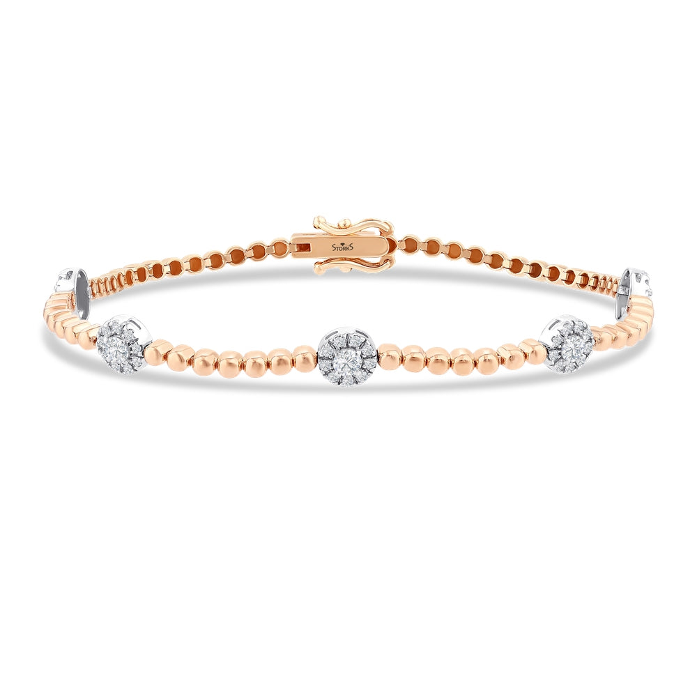 0.72 Karat Diamante Bracciale