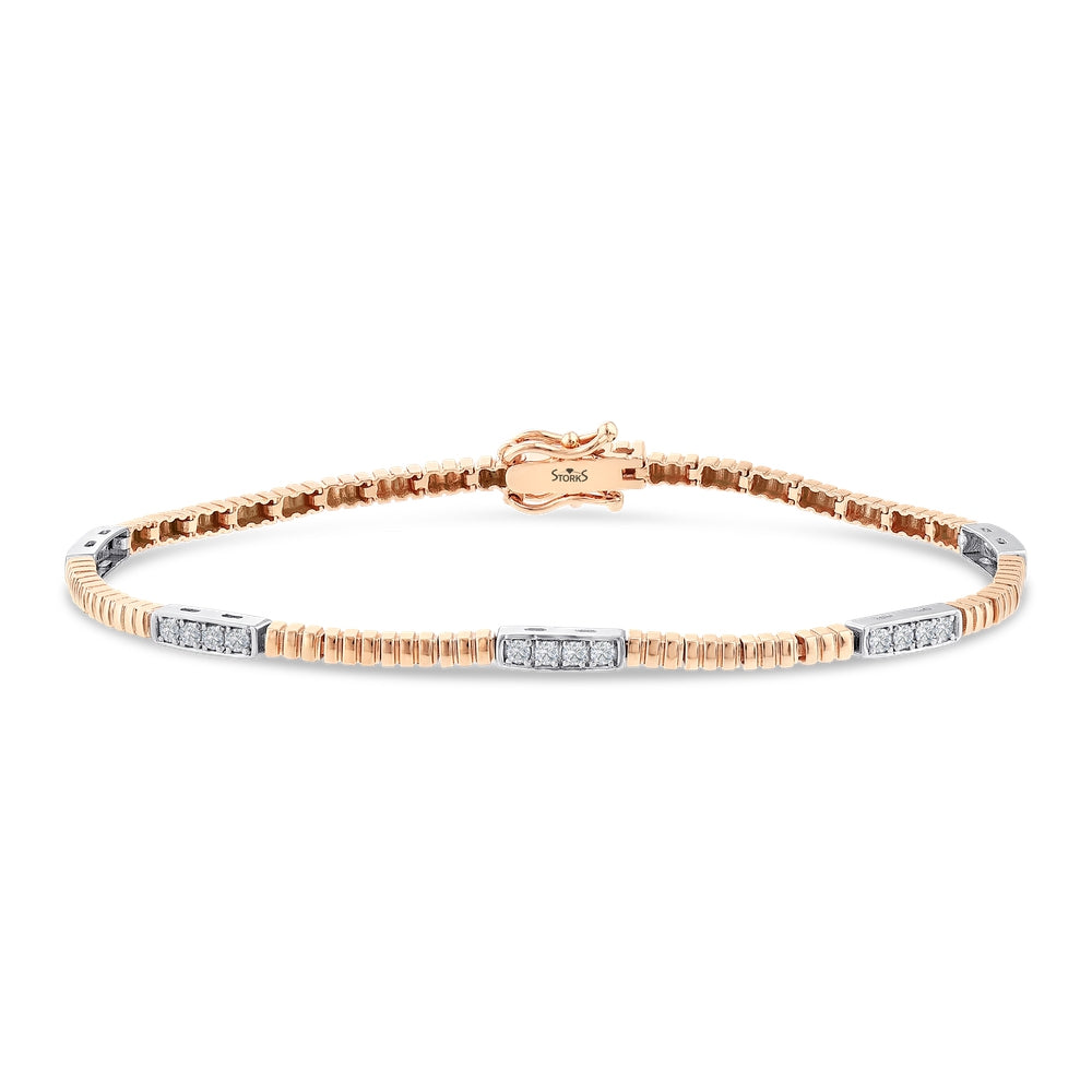 0.40 Karat Diamante Bracciale