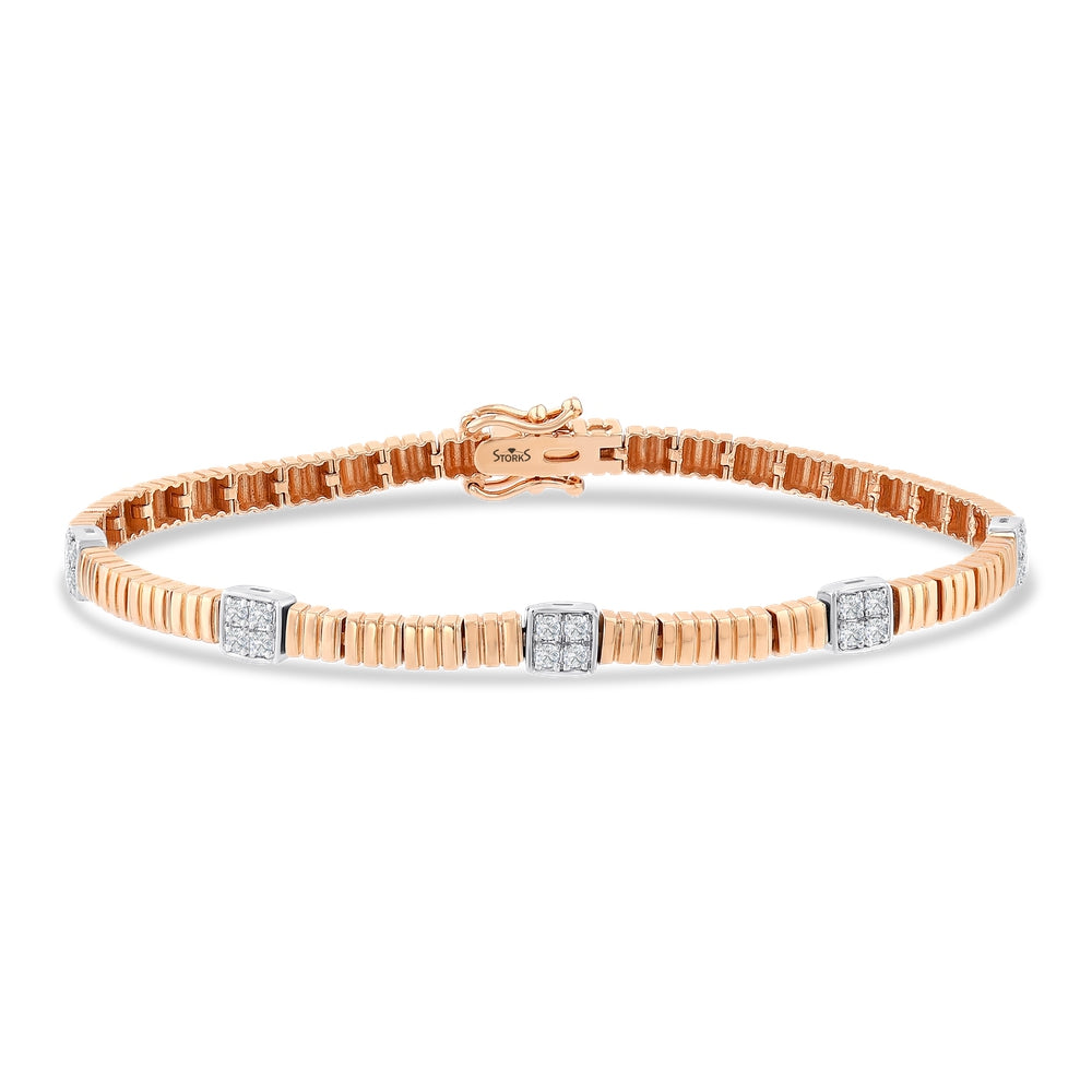 0.37 Karat Diamante Bracciale