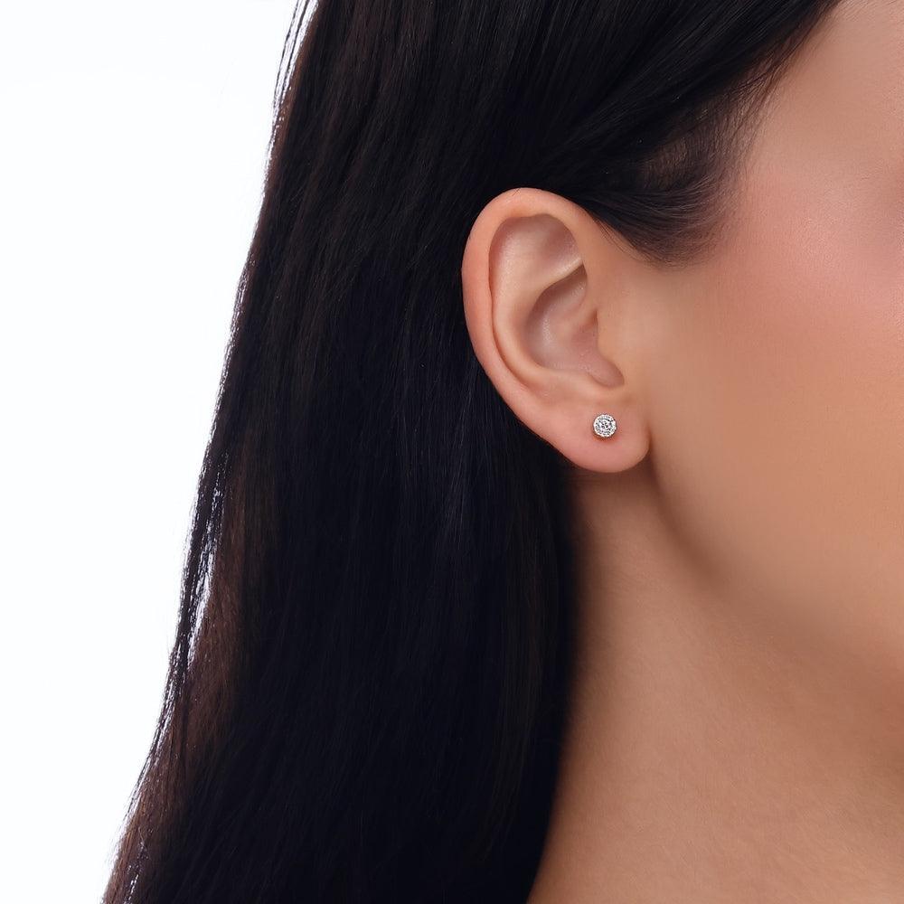 0.24 Karat Diamante Orecchini