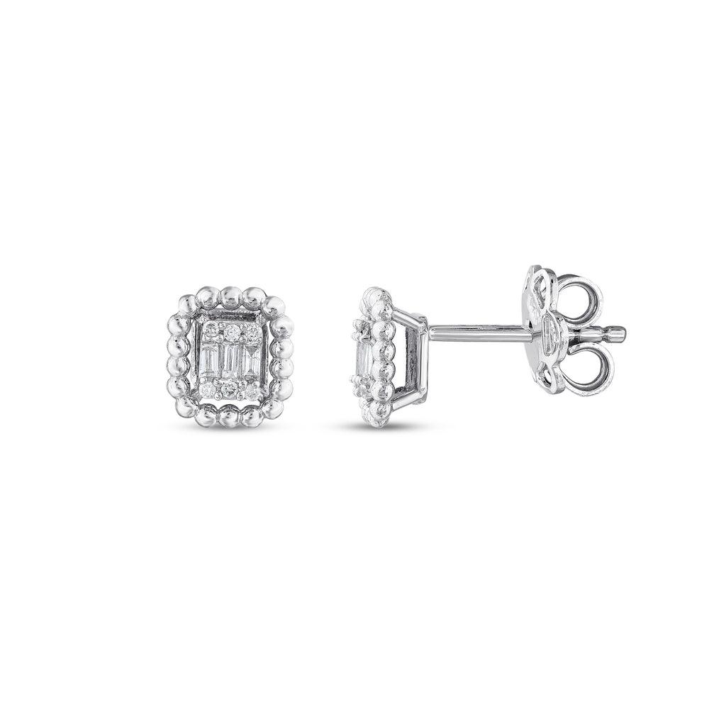 0.10 Karat Aubrey Baget Diamante Orecchini