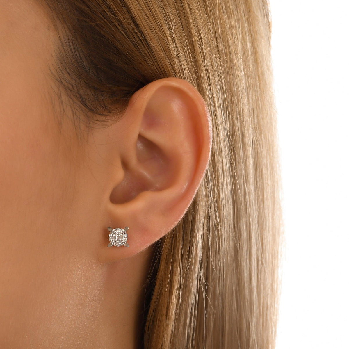 0.27 Karat Katherine Baget Diamante Orecchini