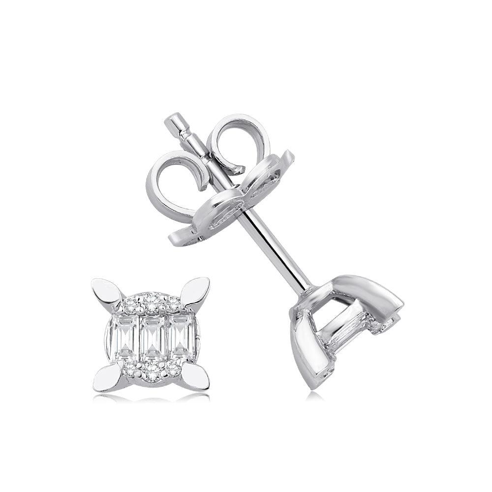 0.18 Karat Ashley Baget Diamante Orecchini